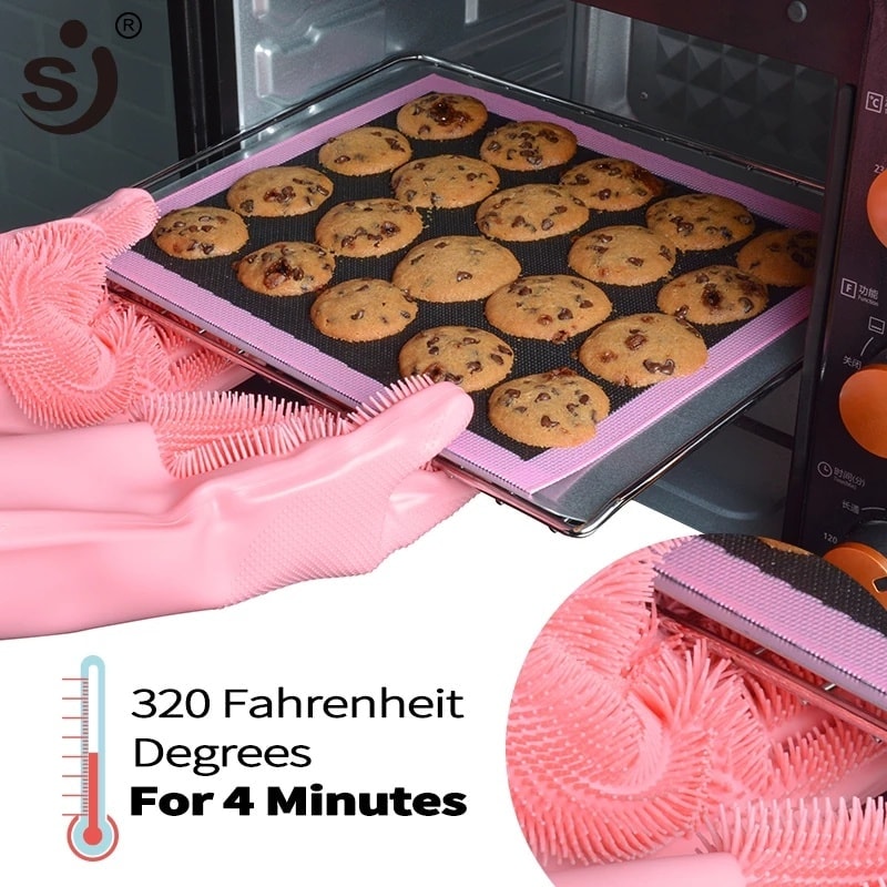 Silicone Washing Gloves (Pair)