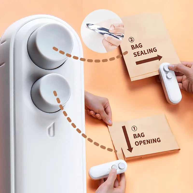 2-in-1 Rechargeable Mini Sealing Machine