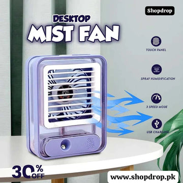 Desktop Humidification Mist Fan (Rechargeable)
