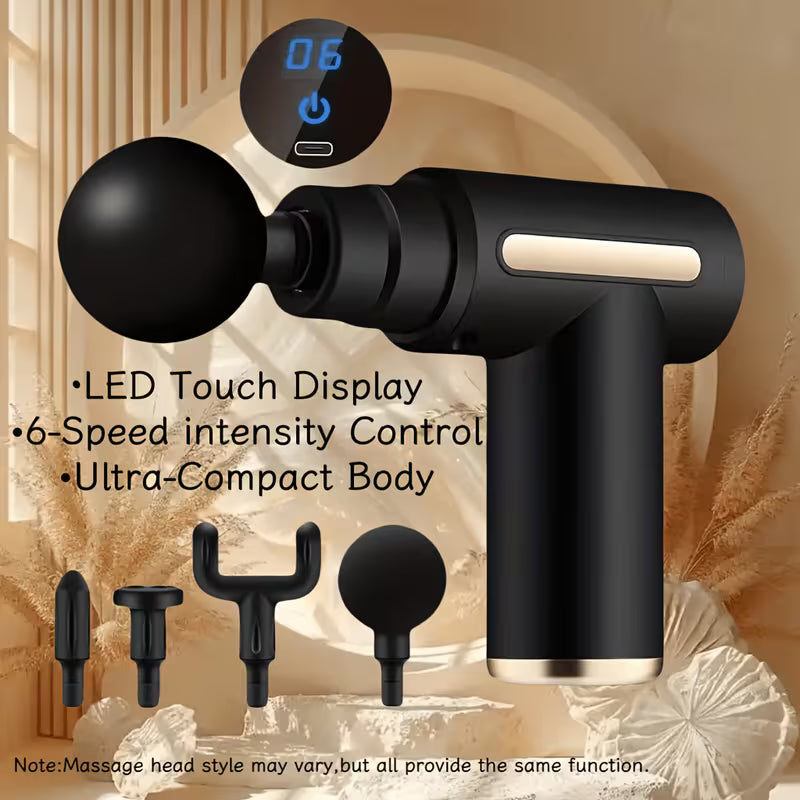 4-in-1 Percussion Massage Gun – Deep Muscle Relief