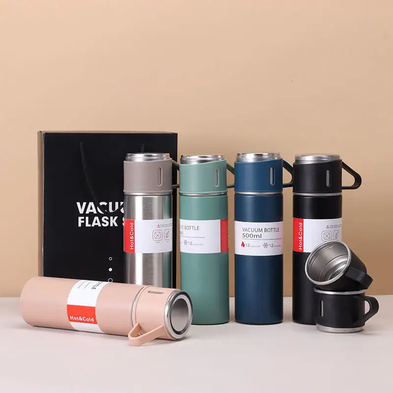 Stainless Steel Vacuum Insulated Cup Set (Gift Packing)