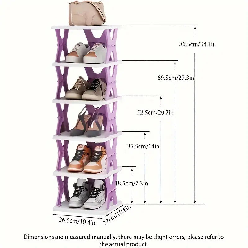 X-Shaped 5 Layer Folding Shoe Rack