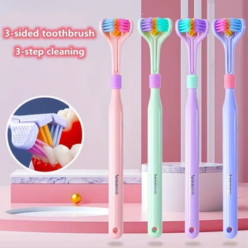 Three-Sided Soft Toothbrush (Pack of Two)