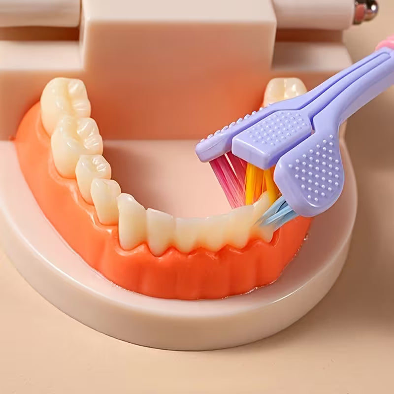 Three-Sided Soft Toothbrush (Pack of Two)