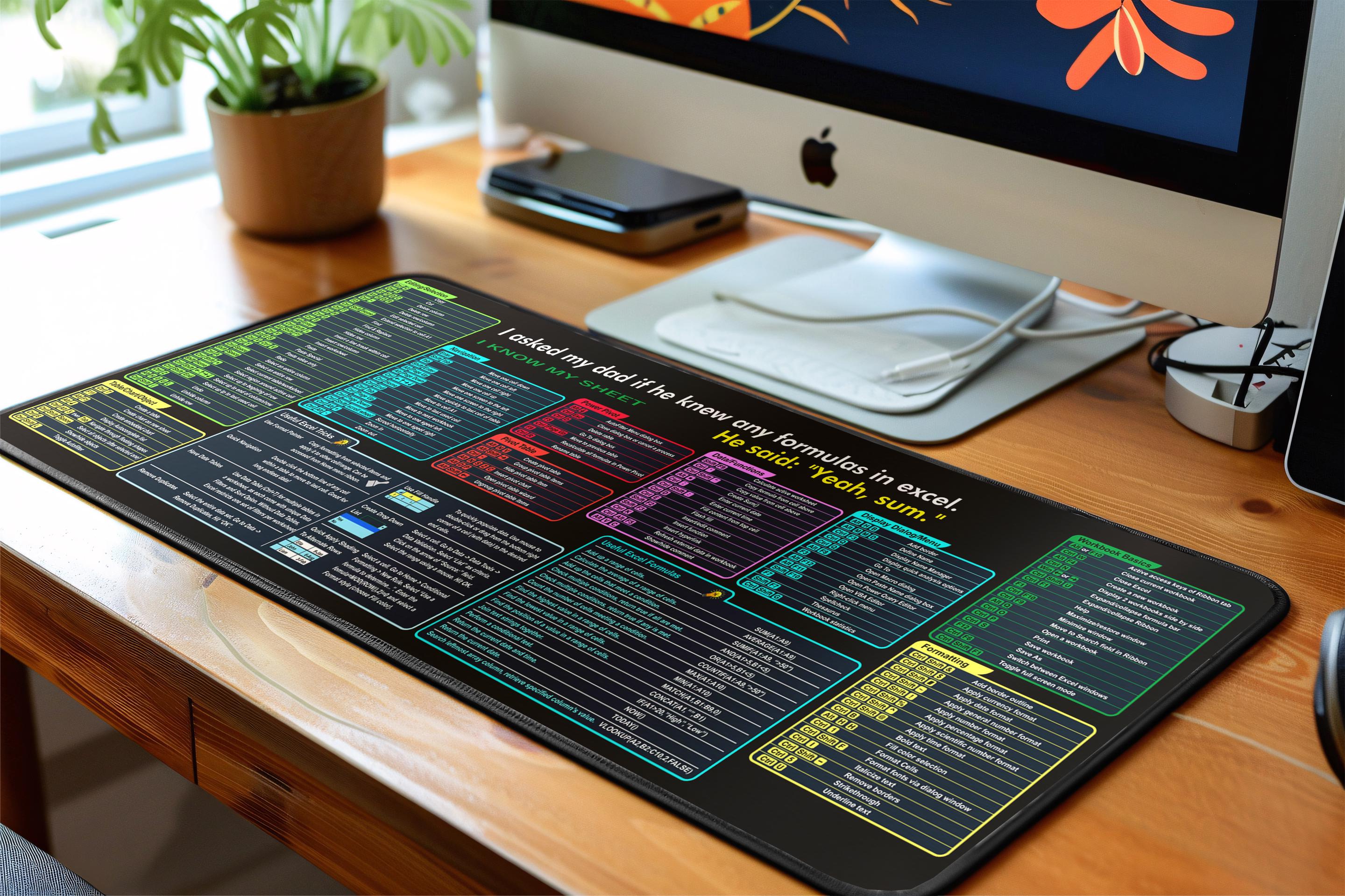 Excel Shortcut Keys Keyboard Pad (Imported Quality)