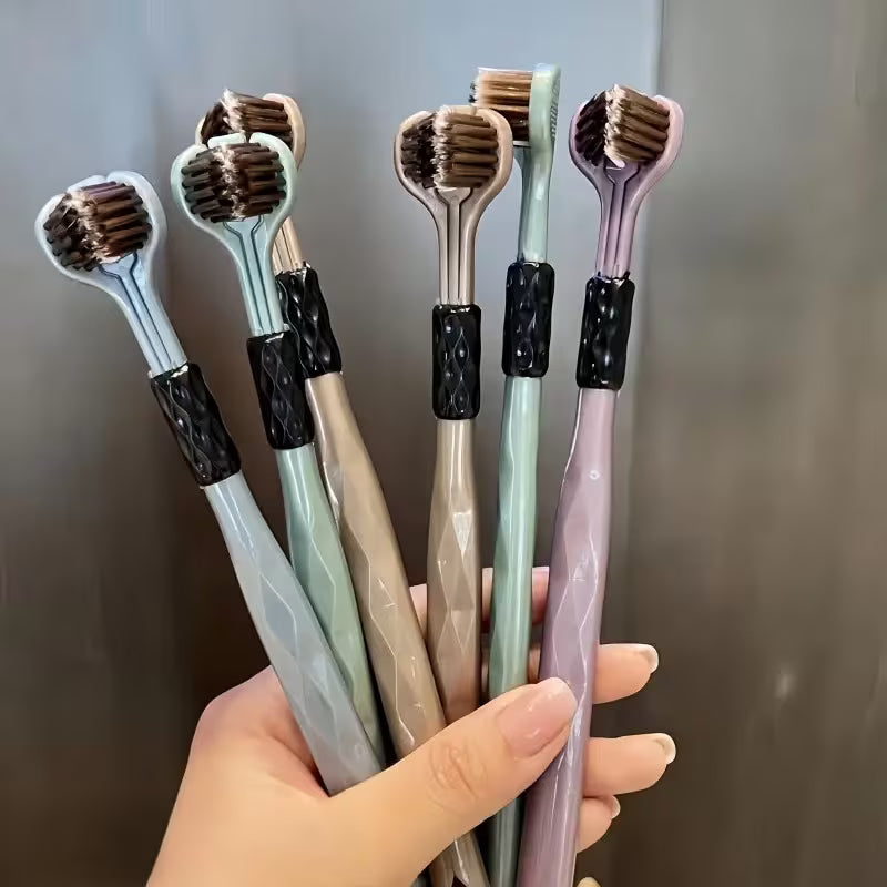Three-Sided Soft Toothbrush (Pack of Two)