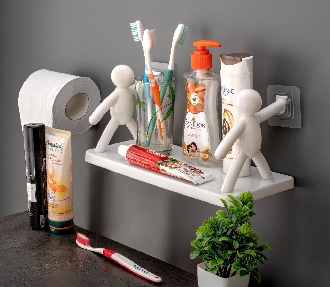 Self Adhesive Buddy Wall Shelf (Buy One Get One Free)
