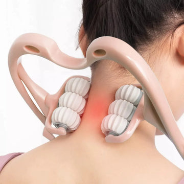 6 Wheel Pressure Point Neck Massager