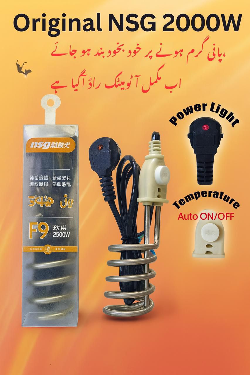Original F9 Automatic Water Heater Rod - Shock Proof (100% Safe)