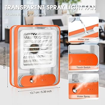 Desktop Humidification Mist Fan (Rechargeable)