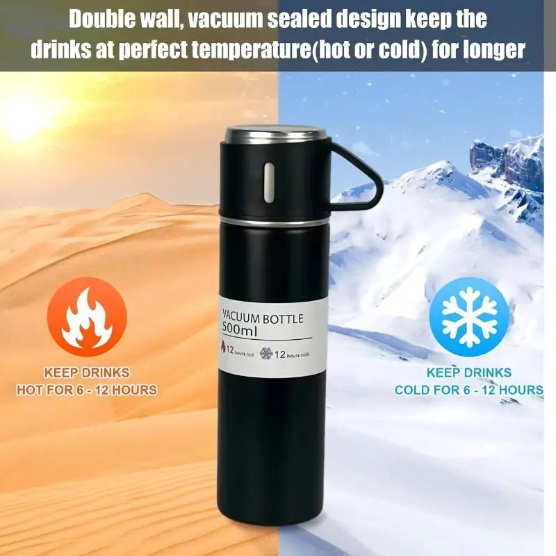 Stainless Steel Vacuum Insulated Cup Set (Gift Packing)