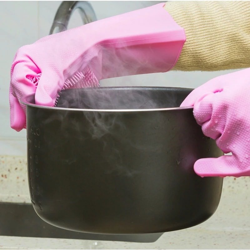 Silicone Washing Gloves (Pair)