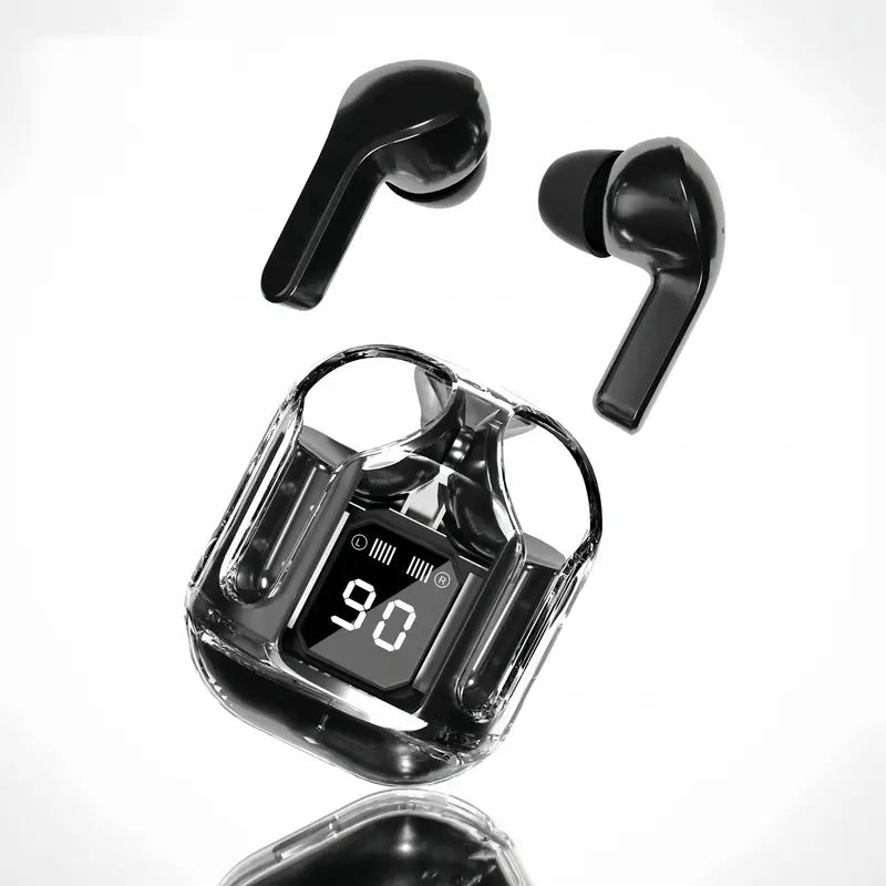 Stylish Transparent TWS True Wireless Earbuds (One Year Warranty)