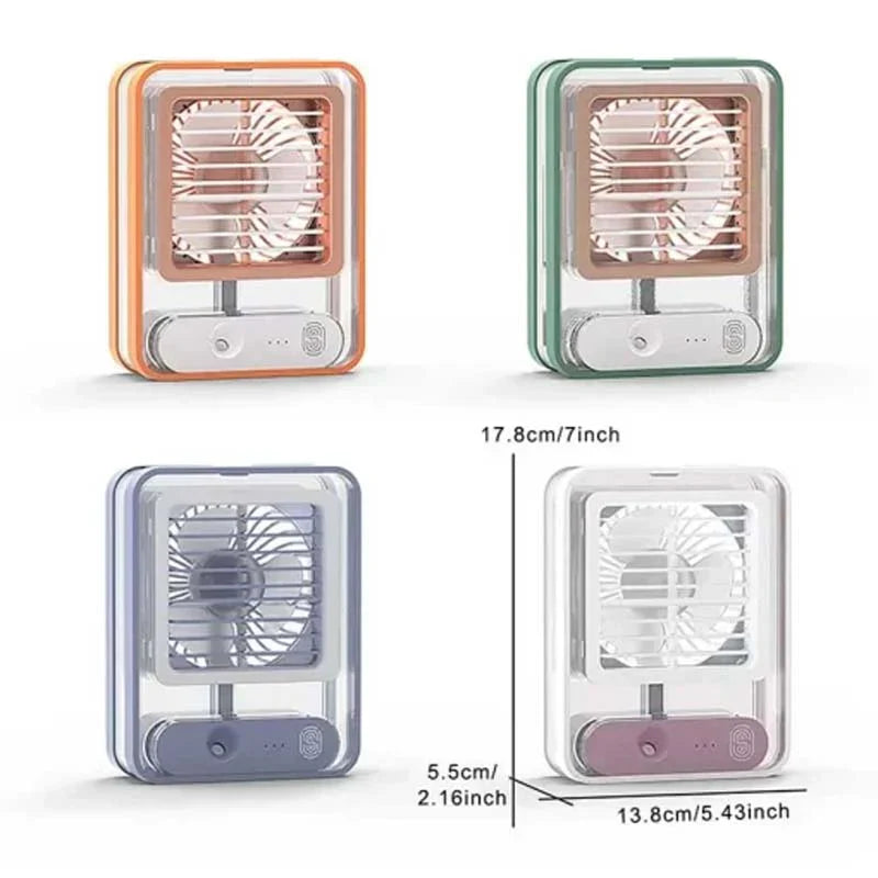 Desktop Humidification Mist Fan (Rechargeable)