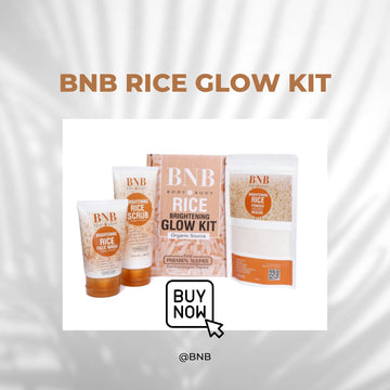 BNB Whitening Rice Extract Bright &amp; Glow Kit (With Box)
