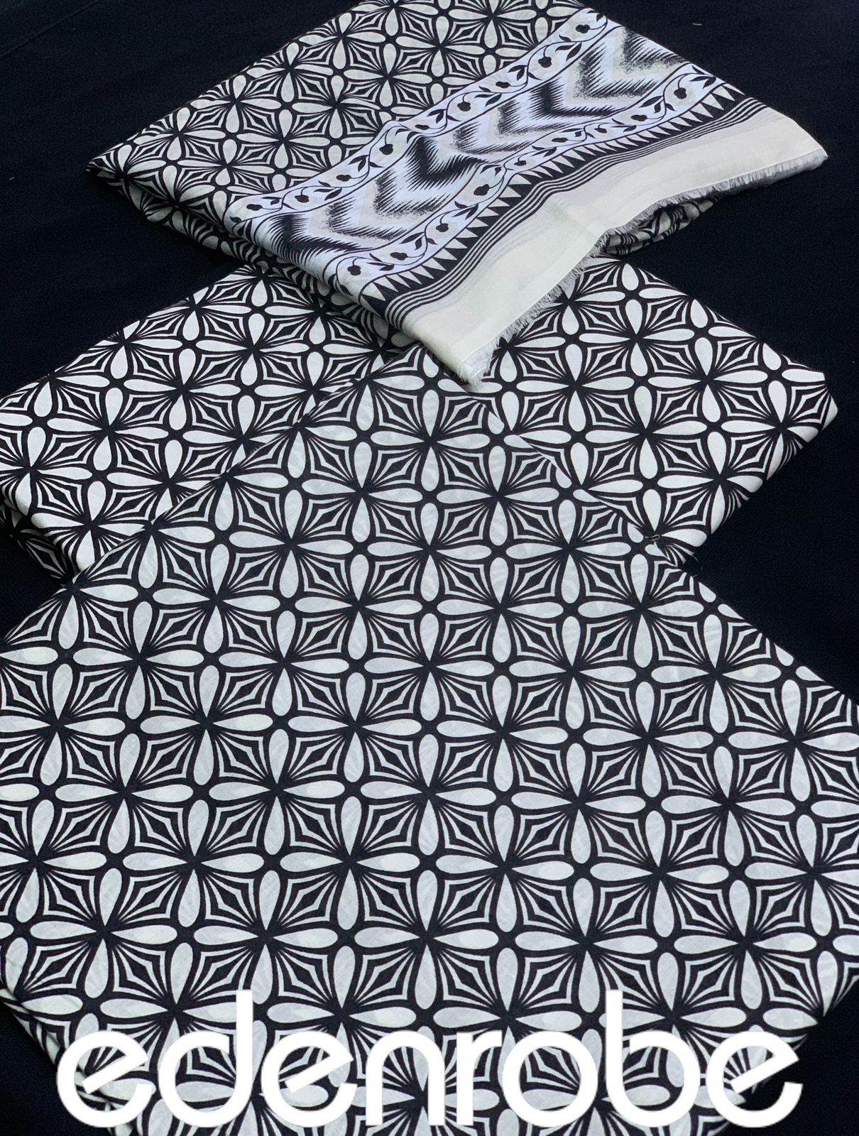 Edenrobe lawn | Unstitched   💯 Original 3pc Printed New Collection