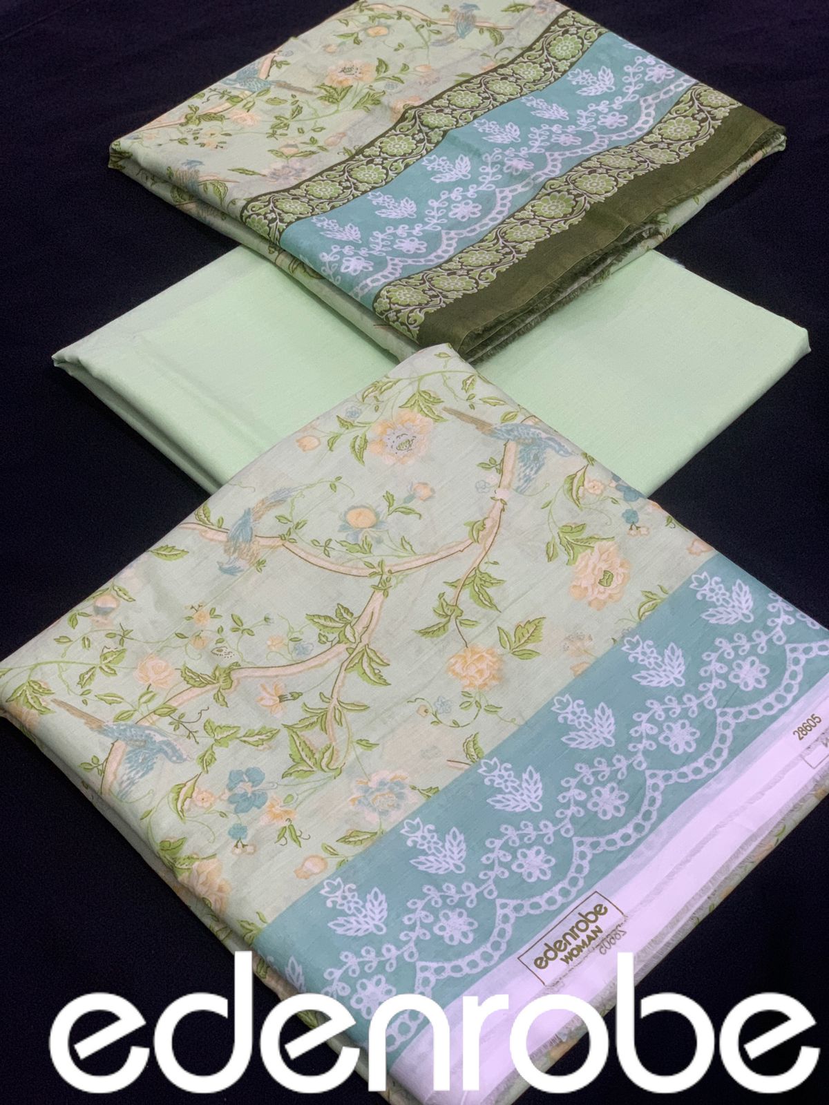 Edenrobe lawn | Unstitched   💯 Original 3pc Printed New Collection