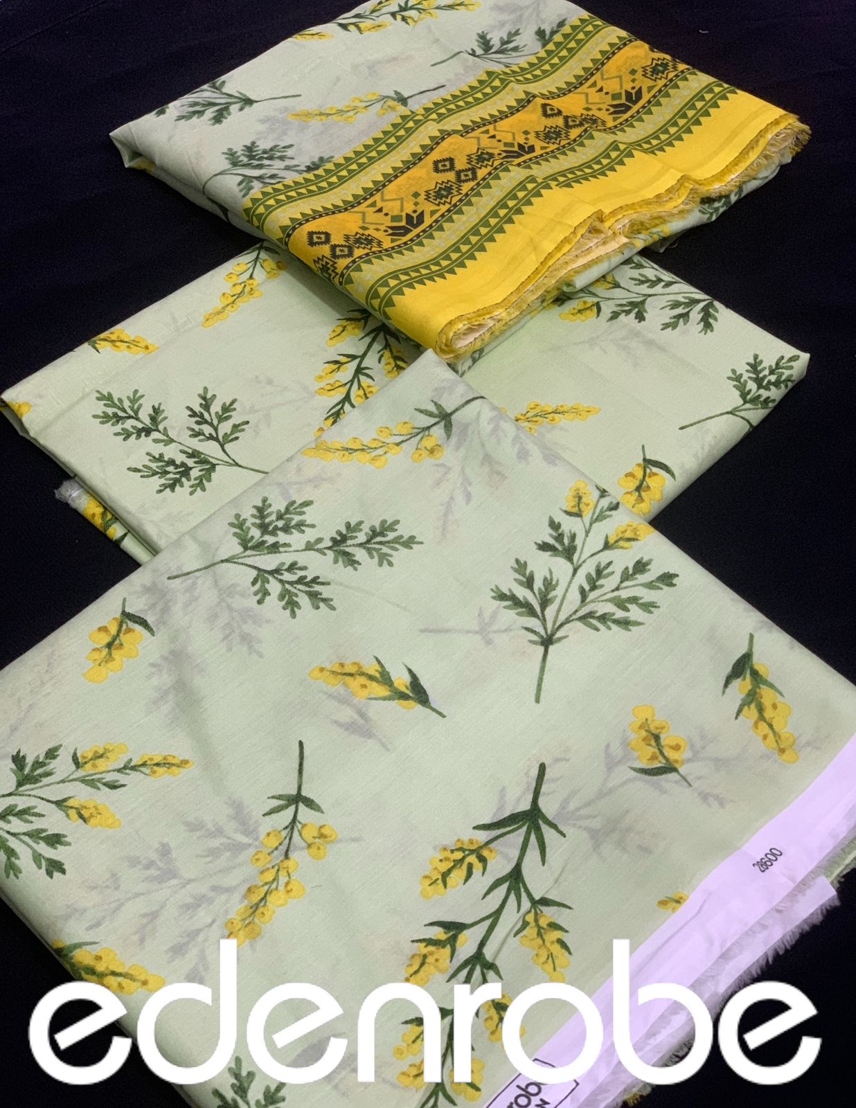Edenrobe lawn | Unstitched   💯 Original 3pc Printed New Collection
