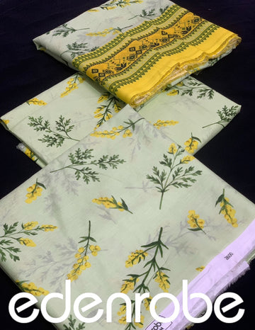 Edenrobe lawn | Unstitched   💯 Original 3pc Printed New Collection