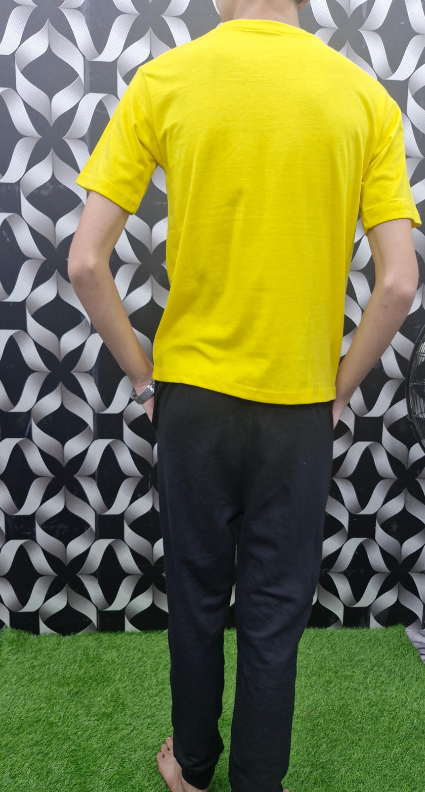 JBi  Printed Smile Summer Tracksuite ( Colour Yellow)