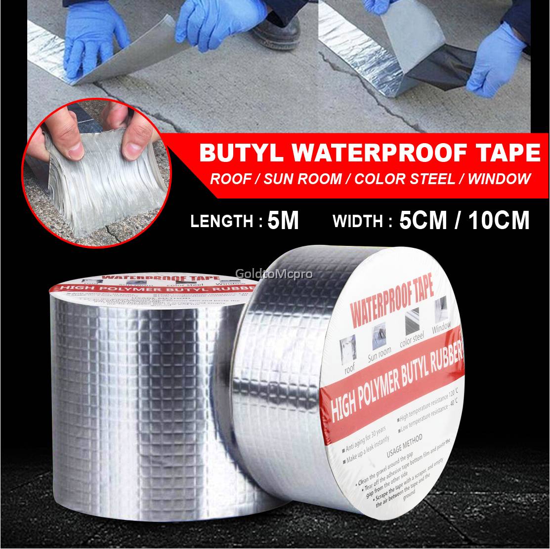 Leakage Repair Waterproof Gel Tape (2"×1.5Meter)