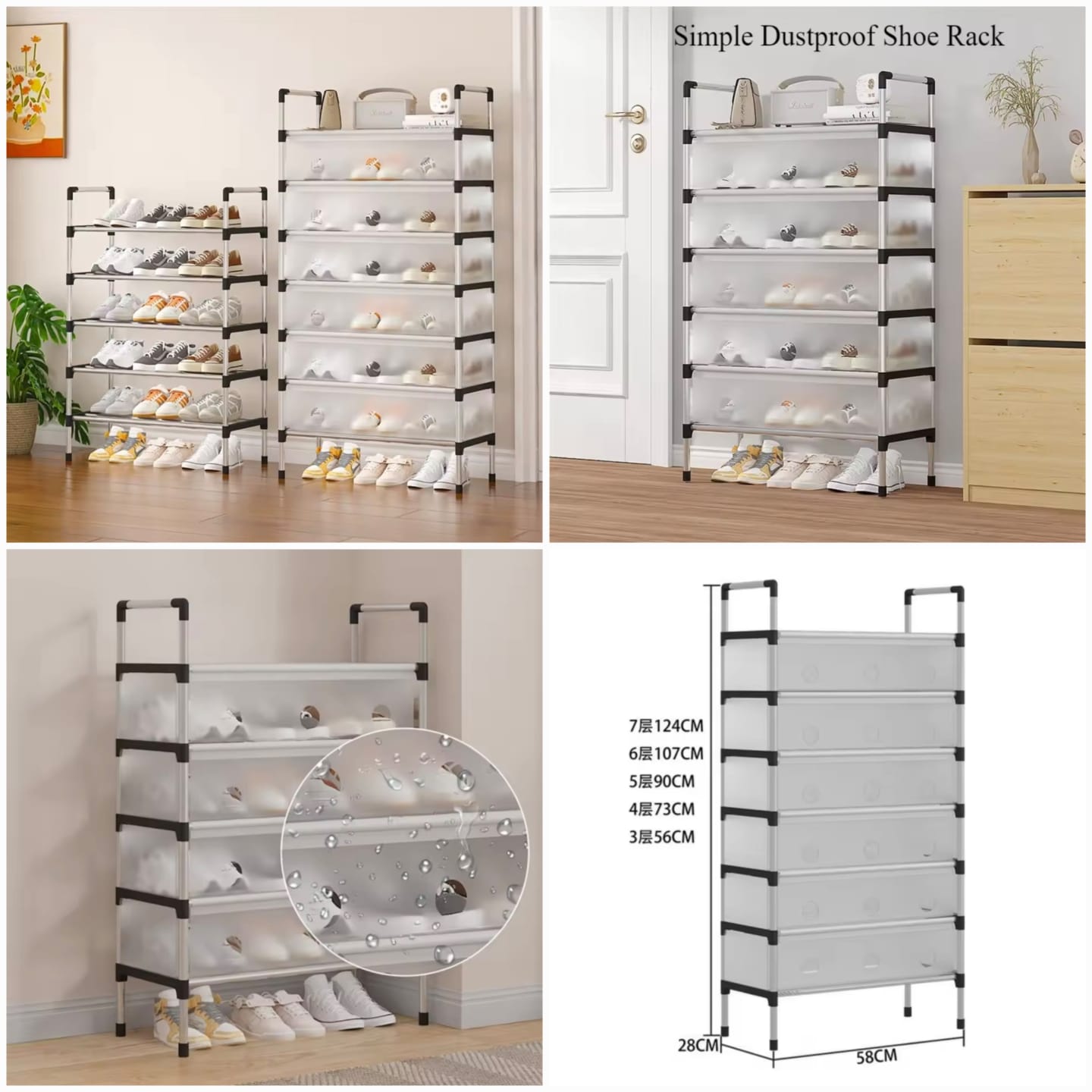 Dust-Proof Shoe Rack